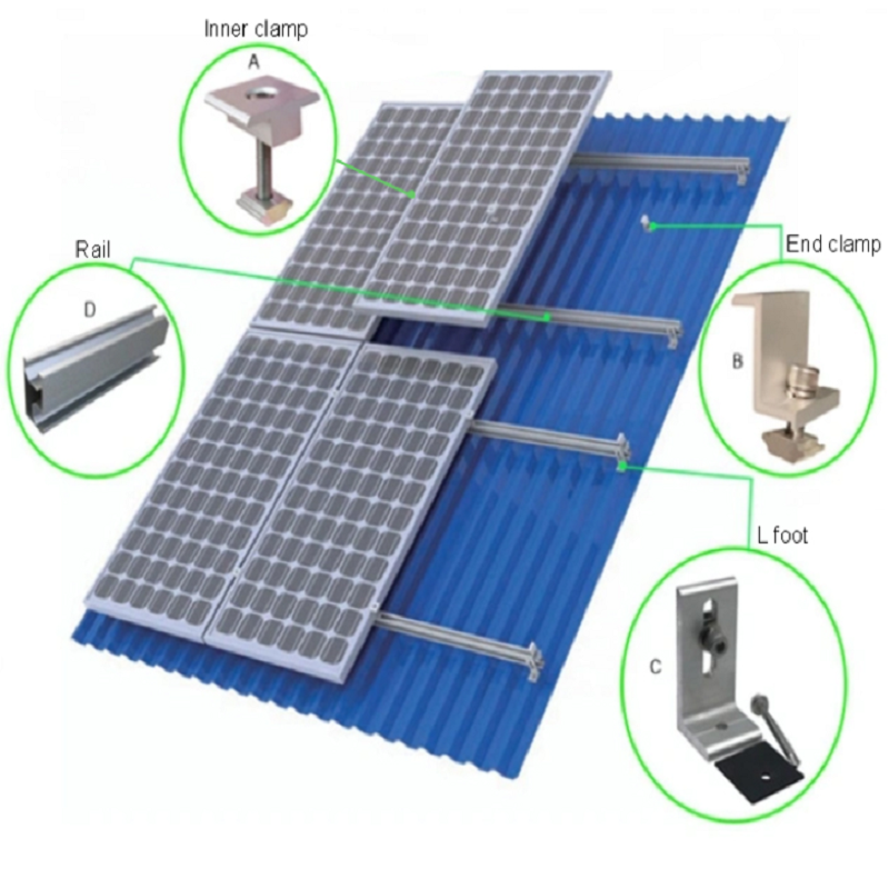 Metal roof solar panel mounting bracket