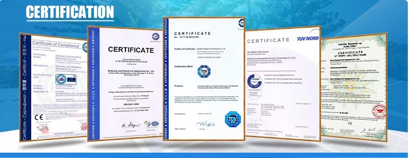 Xianghong Solar Certifications